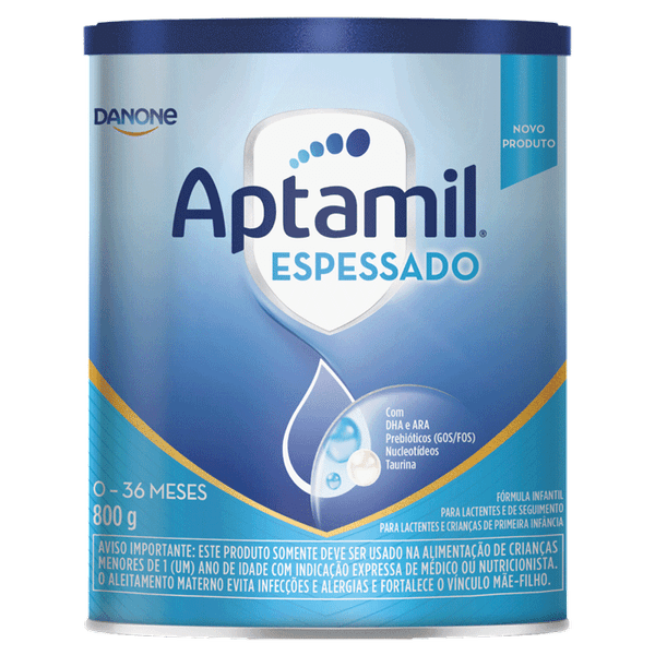 Fórmula para Lactentes Aptamil Espessado 0 A 3 Anos 800g YoPRO Bebida Láctea UHT Coco com Batata Doce 15g de proteínas 250ml