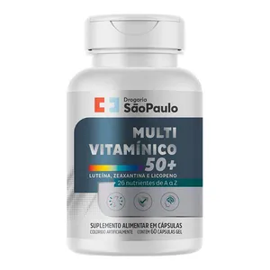 Multivitamínico 50+ Drogaria São Paulo 60 Cápsulas Gelatinosas