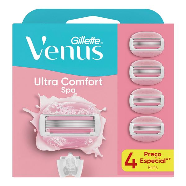 Carga para Aparelho Gillette Venus Ultra Comfort Spa 4 Unidades