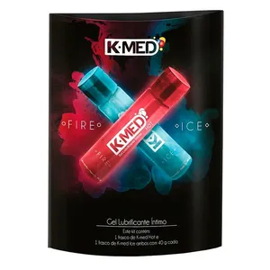 Kit Gel Lubrificante Íntimo K-MED Hot 40g + K-MED Ice 40g