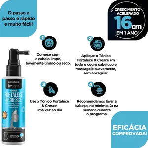 Tônico Capilar Fortalece e Cresce 100ml | bn.Cachos