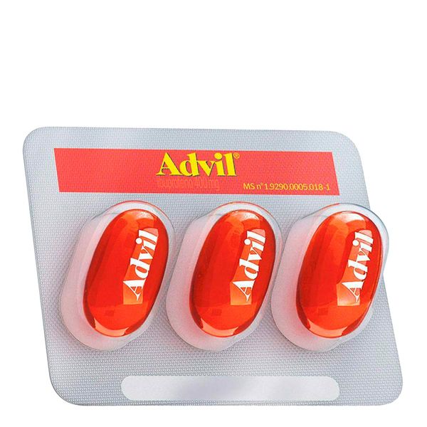 Analgésico e Anti-inflamatório Advil 400mg 3 Cápsulas