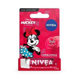 Hidratante Labial Nivea Disney® Mickey e Amigos Minnie Cereja Shine 4,8g Ed. Limitada