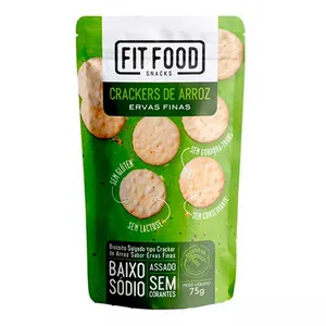 Cracker De Arroz Fit Food Ervas Finas .