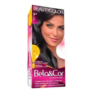 Coloração Permanente Beauty Color&Cor Castanho Escuro 5.0