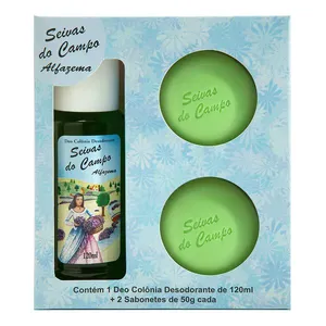 Kit Seivas do Campo Alfazema Colônia Desodorante 120ml + 2 Sabonetes 50g