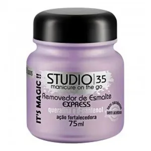 Removedor de Esmalte Studio 35 Express Queratina e D-Pantenol 75ml