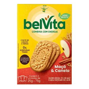 Biscoito Belvita Maçã e Canela 3 Unidades de 25g