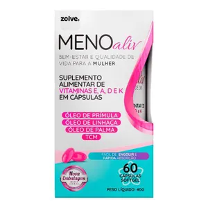 Suplemento Alimentar Meno Aliv Zolve 60 Cápsulas