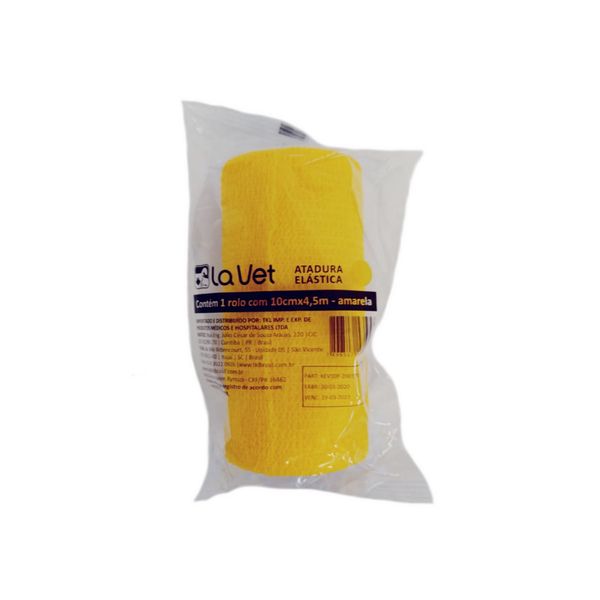 Atadura La Vet Amarela 10cm TKL Imp.