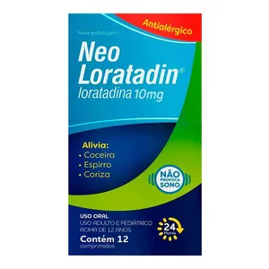 Antialérgico Neo Loratadin 10mg 12 Comprimidos