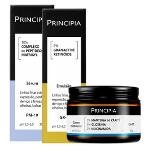 Kit Principia Hidratante CH-01 50g + Sérum Pm-10 30ml + Emulsão Gr-2 30ml