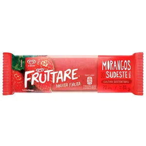Sorvete Kibon Fruttare Morango 81g