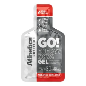 Gel Energético Atlhetica Nutrition Go Energy Morango com Limão 30g