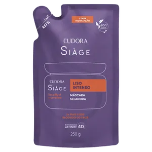 Máscara de Tratamento Capilar Eudora Siàge Liso Intenso 250g Refil