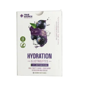Repositor Eletrolítico Hydration Electrolytes Jabuticaba Splash 5g True Source 20 Sachês