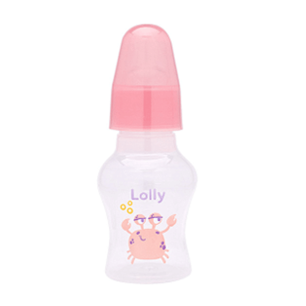 Mini Mamadeira Lolly Kinddy Oceano Rosa 50ml 1 Unidade