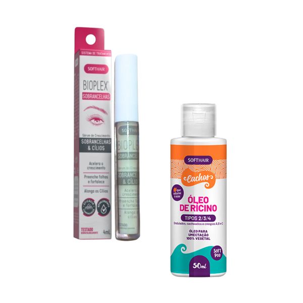 Serum Para Crescer Cilios E Sobrancelha + Oleo Ricino Puro
