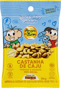 Castanha-de-Caju Torrada e Salgada Tipo 1 Turma Da Mônica Amigos do Bem Lanchinho Solidário 30g