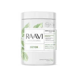 Raavi Creme de Massagem Corporal Detox 1000 g
