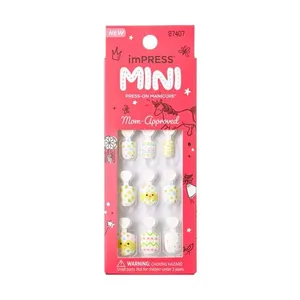 Unha Postiça imPress Mini Infantil EGGcelent Day - Kiss New York Multicolorido