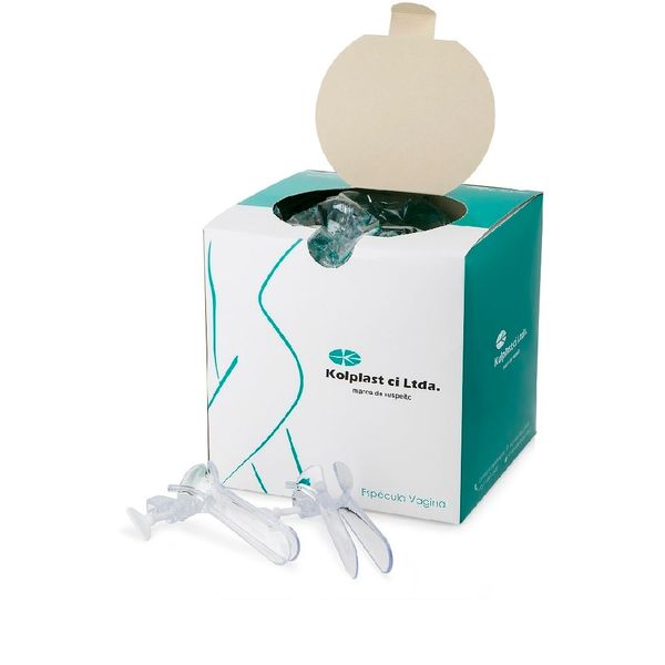 Espéculo Vaginal Display Kolplast Kolplux M 25 Unid.