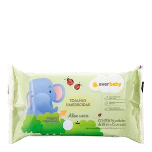 Toalhas Umedecidas Ever Baby Aloe Vera 96 Unidades
