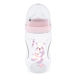 Mamadeira Lolly Kinddy Nature 4m+ Rosa 330ml