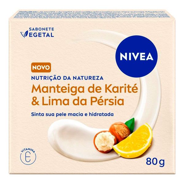 Sabonete em Barra Nivea Nutrição Da Natureza Manteiga De Karité & Lima Da Pérsia 80g