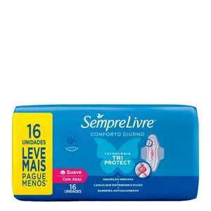 Absorvente Externo Sempre Livre Adapt Plus 16 Unidades