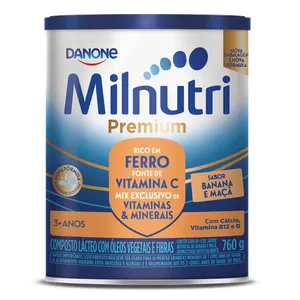 Milnutri Premium Banana e Maçã 760g