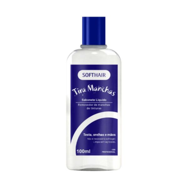 Tira Manchas Soft Hair Líquido P/ Tintura De Cabelo Na Pele