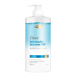 Shampoo Dove Hidratação + Hialuron-VIT Frasco 600ml Pump