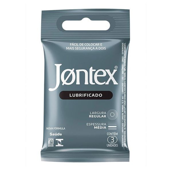 Preservativo Camisinha Masculina Jontex Lubrificado 3 Unidades