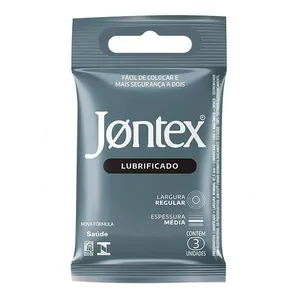 Preservativo Camisinha Masculina Jontex Lubrificado 3 Unidades