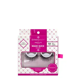 Cílios Postiços Longo Natural Absolute New York Magiquick 605 Preto 1 Par 605