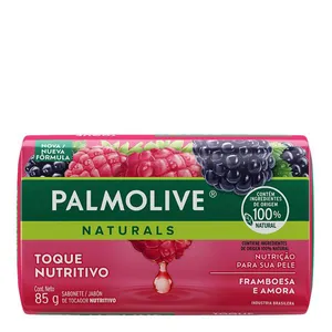 Sabonete em Barra Palmolive Naturals Toque Nutritivo Framboesa e Amora 85g