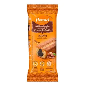 Bolinho Integral Flormel Baunilha Recheado com Avelã 40g