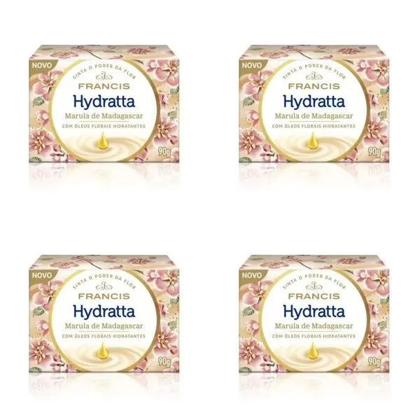 Kit c/4 Sabonetes Francis Classico 90g Hydratta Bege