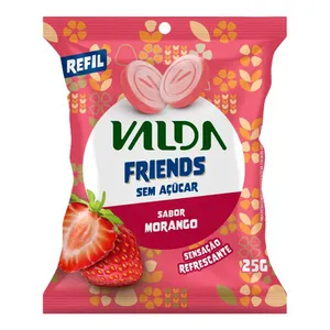 Pastilhas Valda Friends Morango Zero Açúcar 25g