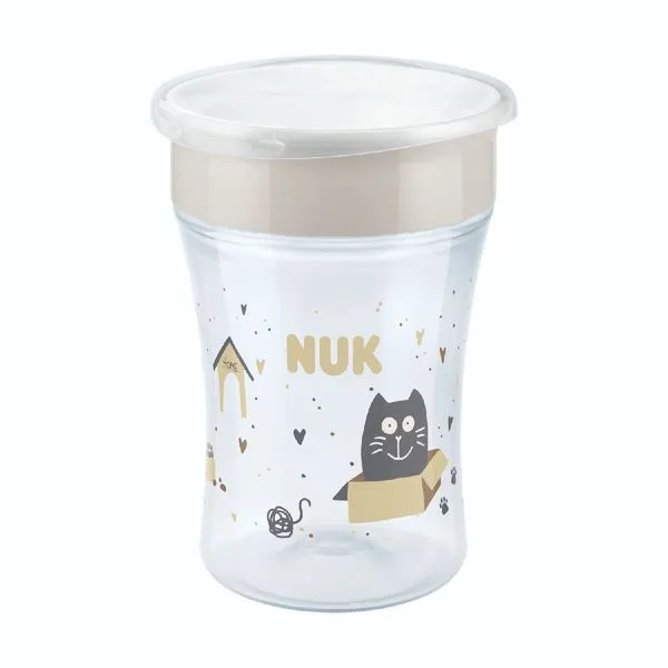 Copo de Treinamento Infantil 360º MagicCup 230ml Cat Dog NUK