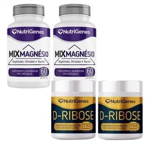 2x Mix Magnésio + 2x D Ribose ATP - Nutrigenes