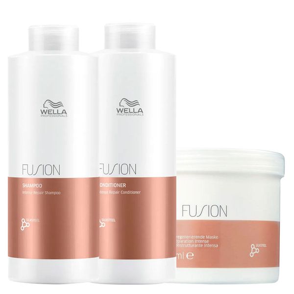 Kit Wella Professionals Fusion - Condicionador 1000ml + Máscara 500ml Kit