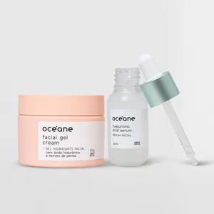 Kit Dupla Super Hidratante - Gel Hidratante + Sérum de Ácido Hialurônico (2 Produtos) Océane Kit Dupla Super Hidratante - Gel Hidratante + Sérum de Ácido Hialurônico (2 Produtos)