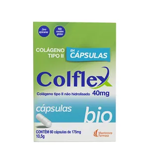 Colágeno Não Hidrolisado Colflex Bio Tipo II 60 Cápsulas