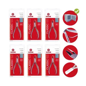 Kit com 6 Alicate Cutícula Mundial 522 Profissional Original