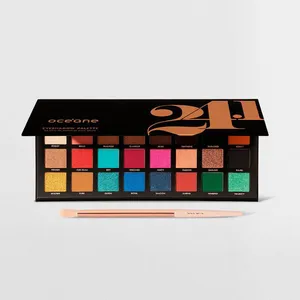 Kit Paleta de Sombras 24.1 Cores + Pincel Para Sombra (2 Produtos) Océane Kit Paleta de Sombras 24.1 Cores + Pincel Para Sombra (2 Produtos)