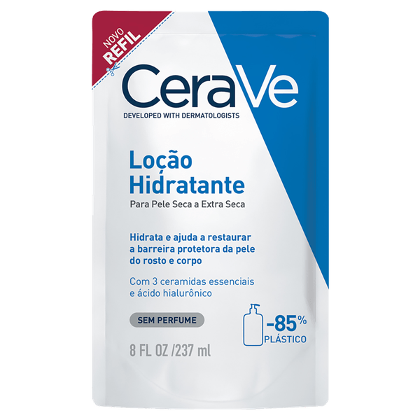 Loção Hidratante Cerave Sem Perfume Refil 237ml Sachê