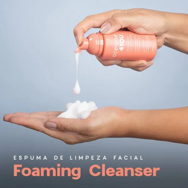 Espuma de Limpeza Facial com Ácido Salicílico - Foaming Cleanser 4you 100ml Não