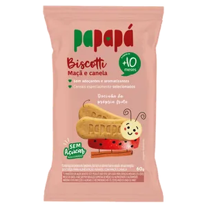 Biscoito Papapá Biscotti Maçã e Canela 60g